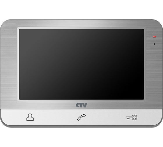 Монитор цветного видеодомофона CTV -M1703 серебристый металлик 4100161
