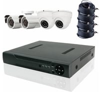 Комплект видеонаблюдения PS-link AHD KIT-B504HD 4 камеры 5Мп внутренние и уличные 3023