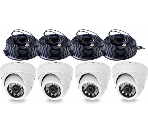 Комплект видеонаблюдения PS-link AHD KIT-A504HD 4 внутренние 5Мп камеры 3021