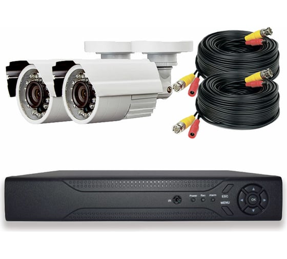 Комплект видеонаблюдения PS-link AHD 5Мп KIT-C502HD 2 камеры для улицы 3134