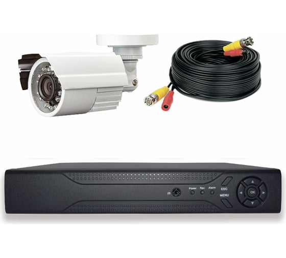Комплект видеонаблюдения PS-link AHD 5Мп KIT-C501HD 1 камера для улицы 3016