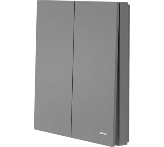 Беспроводной 2-клавишный выключатель GRITT Evolution графит, IP67, без реле 14011