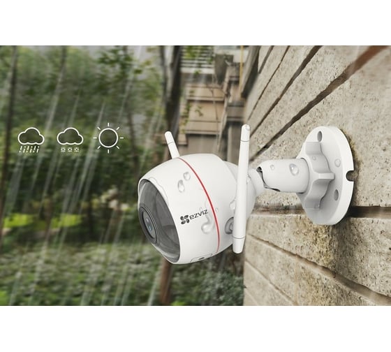 Внешняя Wi-Fi камера Ezviz CS-CV310-A0-3C2WFRLC3W Color Night 1080P 2.8mm 2Мп D17:D21м до 15м АВ5022453