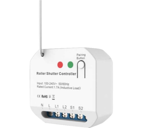 Умное реле управления жалюзи GRITT Core 2.0 в подрозетник 1 линия 433 + WiFi 32110 1