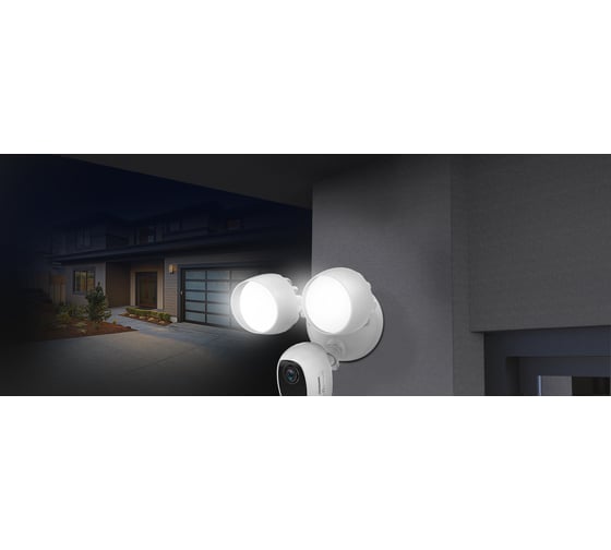 Уличная камера со встроенным прожектором Ezviz CS-LC1C-A0-1F2WPFRLLC1C White 2.8mm 2МП с сиреной и датчиком движения АВ5029876