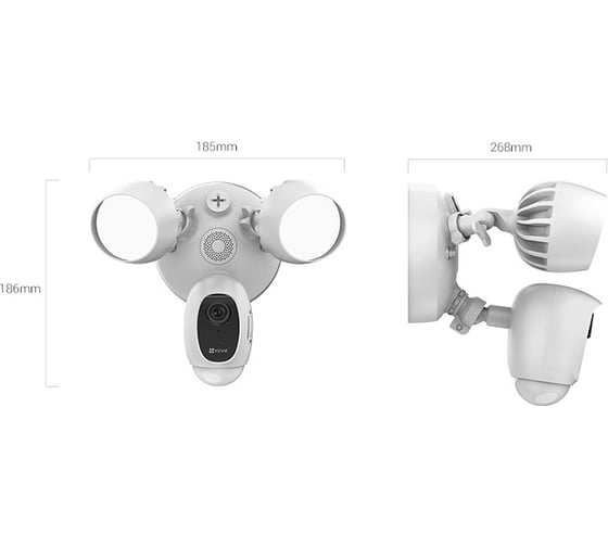 Уличная камера со встроенным прожектором Ezviz CS-LC1C-A0-1F2WPFRLLC1C White 2.8mm 2МП с сиреной и датчиком движения АВ5029876