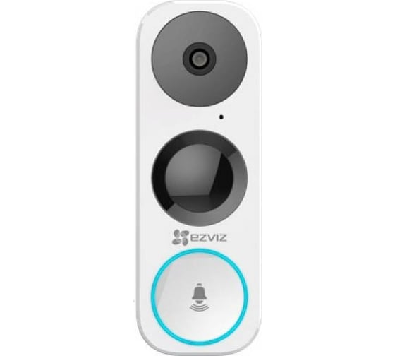 Беспроводной дверной звонок + 3Мп внешняя камера Ezviz CS-DB1-A0-1B3WPFRDB1 с ИК-подсвет. до 5м АУ5018207