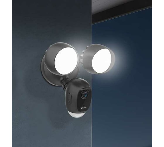 Уличная камера со встроенным прожектором Ezviz CS-LC1C-A0-1F2WPFRLLC1C Black 2.8mm 2МП с сиреной и датчиком движения АВ5029877