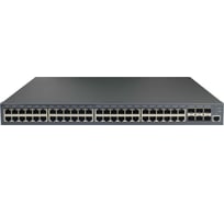 Управляемый коммутатор Gigalink L2+, PoE, 48 Base-T 1000Mb/s портов, 6 Base-X SFP+ 10 Gb/s. 1U 19'' GL-SW-G204-54P