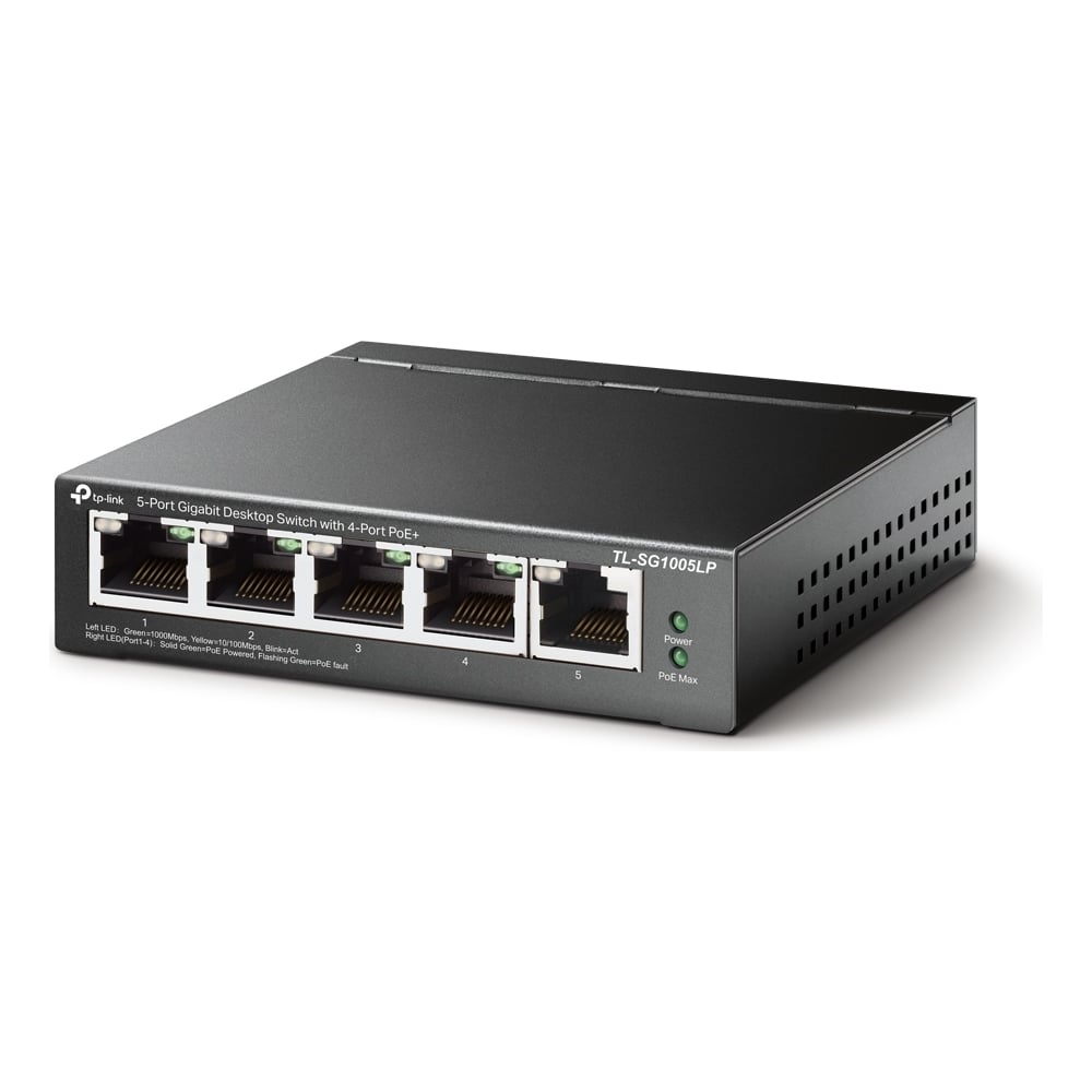 5-портовый гигабитный неуправляемый коммутатор TP-Link TL-SG1005LP ...