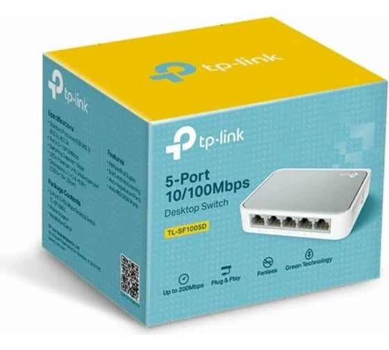 5-портовый настольный коммутатор TP-Link TL-SF1005D