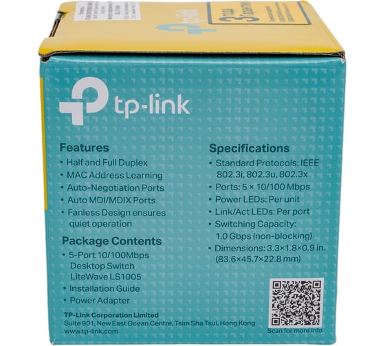 5-портовый неуправляемый коммутатор TP-Link LS1005