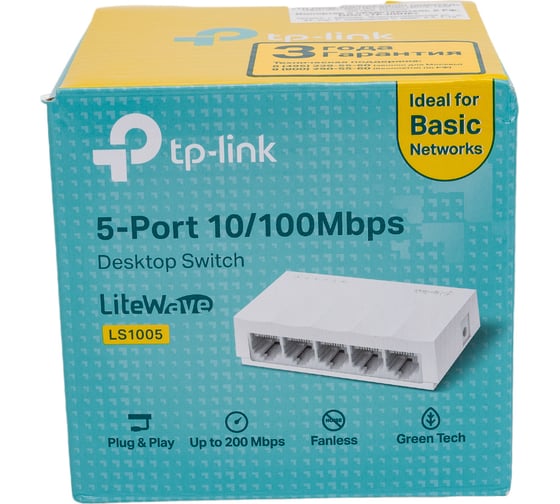 5-портовый неуправляемый коммутатор TP-Link LS1005