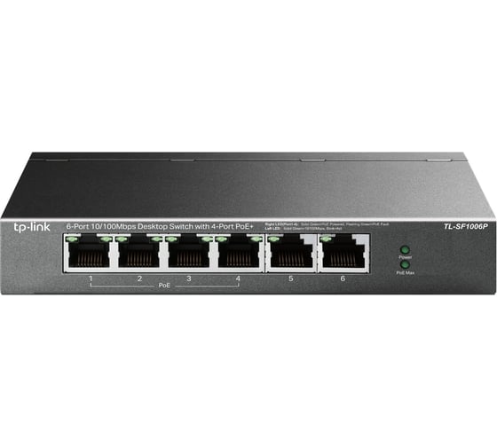 6-портовый настольный коммутатор TP-Link TL-SF1006P