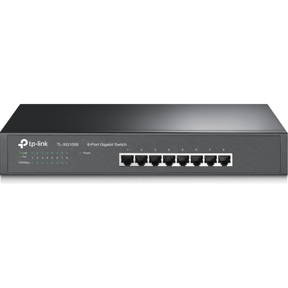 8-портовый гигабитный коммутатор TP-Link настольный, монтируемый в ...