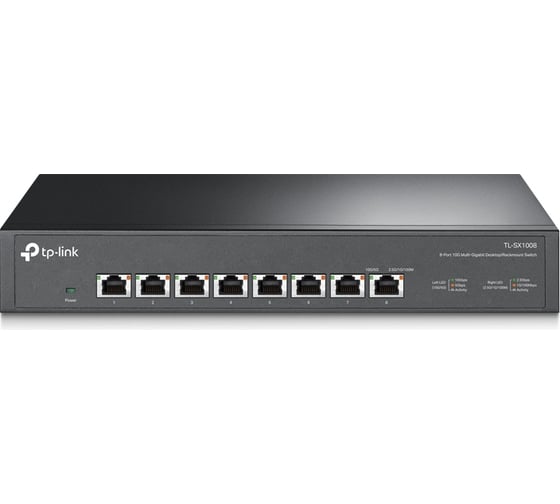 8-портовый настольный монтируемый в стойку коммутатор TP-Link TL-SX1008