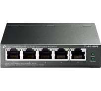 5-портовый коммутатор TP-Link easy smart, гигабитный TL-SG105PE