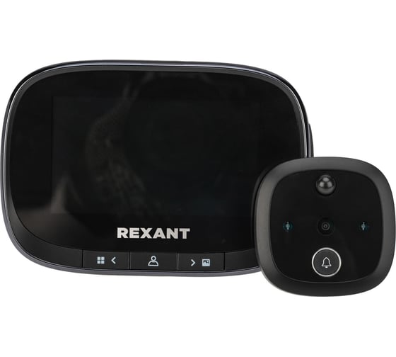 Дверной видеоглазок REXANT dv-115 с дисплеем 4.3 запись фото-видео по движению, ночной режим 45-1115 1