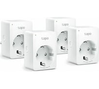 Умная мини wi-fi розетка TP-Link Tapo P100(4-pack)