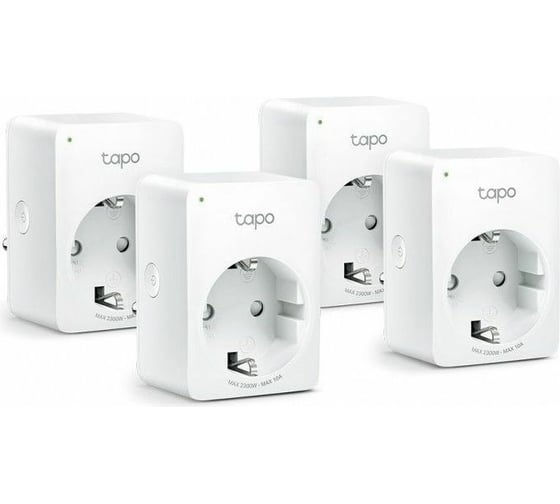 Умная мини wi-fi розетка TP-Link Tapo P100(4-pack) 1