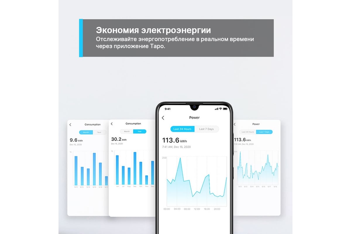  мини wi-fi розетка TP-Link Tapo P110 - выгодная цена, отзывы .