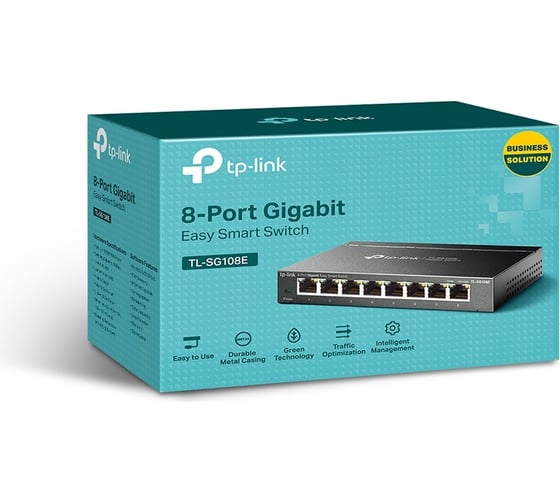 8-портовый коммутатор TP-Link unmanaged pro гигабитный TL-SG108E