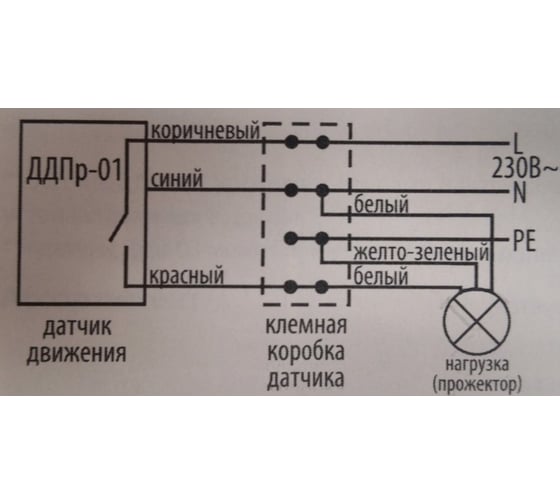 Встраиваемый датчик движения TDM ДДВ-02 SQ0324-0012
