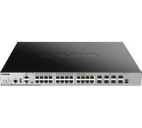 Управляемый стекируемый коммутатор d-link 3 уровня с 20 портами, 4 комбо-портами 1 и 4 портами 10gbase-x sfp+ DGS-3630-28PC/A2ASI