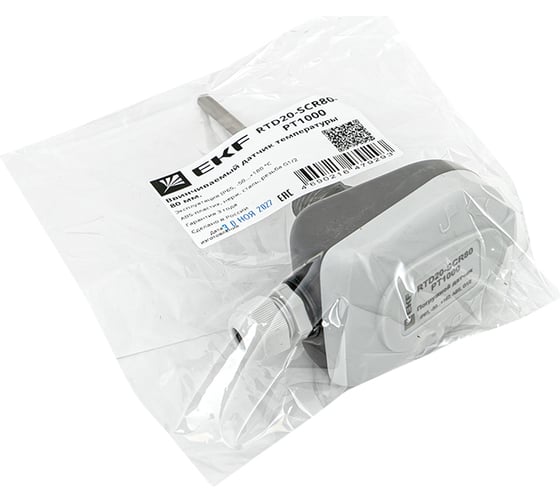 Ввинчиваемый датчик температуры EKF 80 мм RTD20-SCR80-PT1000
