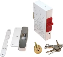 Электромеханический накладной замок PROMIX для запирания распашных дверей и калиток Promix-SM215.10 white