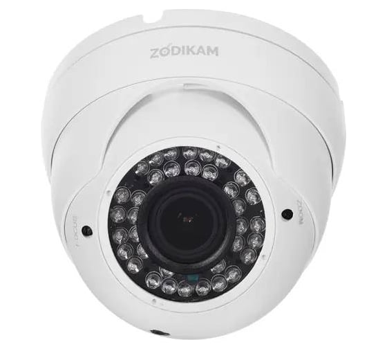 Купольная антивандальная IP камера ZDK Zodikam 3204-PVA P2P, POE, RTSP, IP66, Onvif, ИК, HD, 4МП, 1103