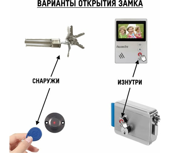 Электромеханический замок Falcon Eye FE-2369 00-00010875