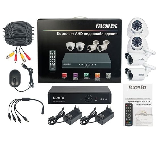 Комплект видеонаблюдения Falcon Eye FE-104AHD-KIT ОФИС 00-00025258