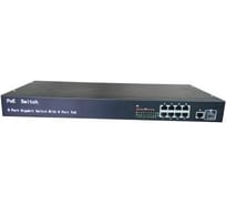 1U POE свитч высокой мощности IVUE PS1082T