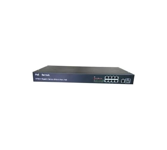1U POE свитч высокой мощности IVUE PS1082T