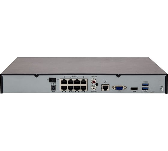 16-канальный сетевой регистратор UltraHDRealTime NVR с встроенным 8хHPOE IVUE iVue-NVR-1682K25-Н2