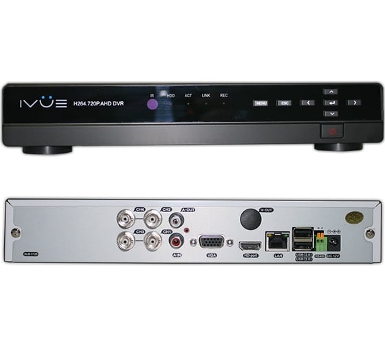 4-х канальный мультигибридный видеорегистратор RealTime 720P IVUE iVue-AVR-4X725-Н1