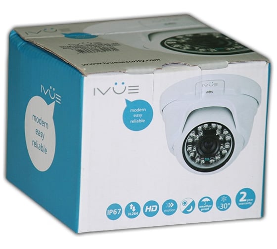 Внешняя купольная антивандальная AHD камера, 1.3Mpx IVUE iVue-HDC-OD13F36-20