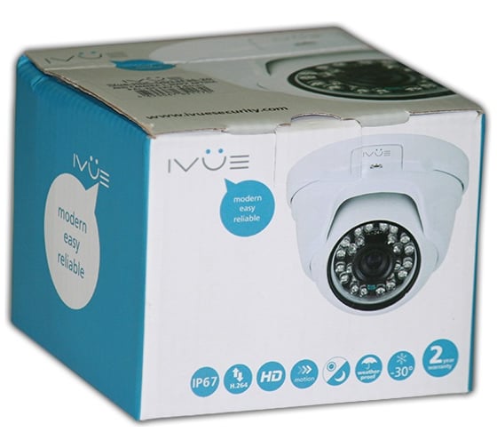 Внешняя купольная антивандальная fullHD AHD камера, 2.0Mpx IVUE iVue-HDC-OD20V2812-60
