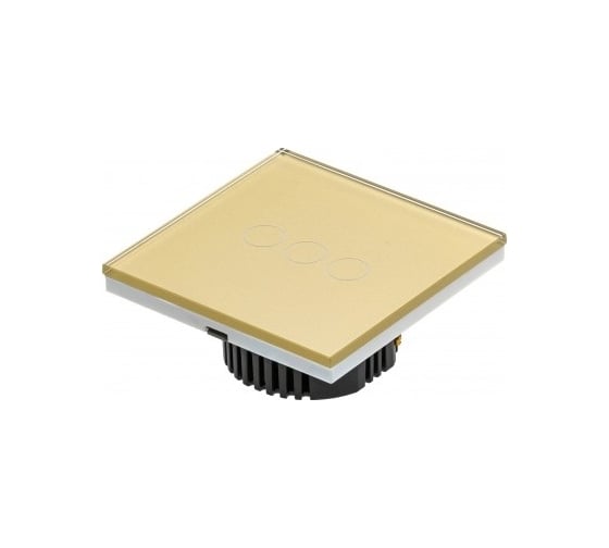 3-кнопочный выключатель SIBLING Powerlite-WS3G (золотой) 00-00003049