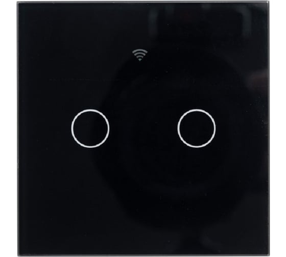 2-кнопочный выключатель SIBLING Powerlite-WS2B0 (черный) без 0 00-00017028 1