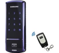 Накладной дверной замок Samsung без ручки + пульт д/у SHS-1321 W