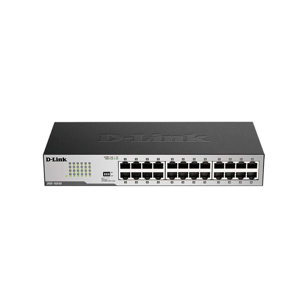 Неуправляемый коммутатор d-link Dgs-1024d/i1a с 24 портами 10/100 ...