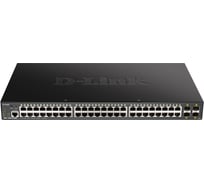 Настраиваемый коммутатор 2 уровня d-link с 48 портами и 4 портами 10gbase-x sfp+ (48 портов с поддержкой poe 802.3af/802.3at DGS-1250-52XMP/A1A