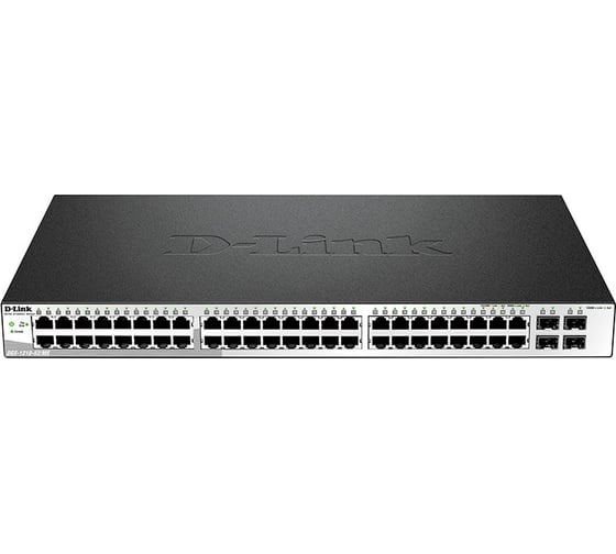 Управляемый l2 коммутатор d-link с 48 портами 10/100/1000base-t и 4 портами 1000base-x sfp DGS-1210-52/ME/A1A 1