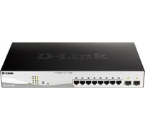 Proj настраиваемый l2 коммутатор d-link с 8 портами 10/100/1000base-t и 2 портами 1000base-x sfp (8 портов poe 802.3af/at DGS-1210-10MP/F1A