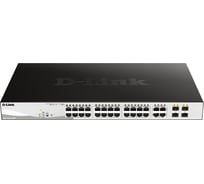 Proj настраиваемый коммутатор d-link websmart с 24 портами и 4 комбо-портами 100/1000base-t/sfp DGS-1210-28MP/FL1A