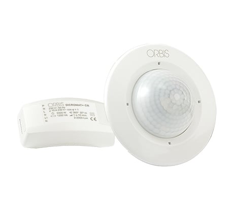 Датчик присутствия 360 град, IP20, потолочный, белый Orbis DICROMAT-2 + CR OB134612
