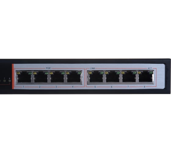 8-ми портовый свитч, 4 порта PoE IVUE IVUE-PS8-4