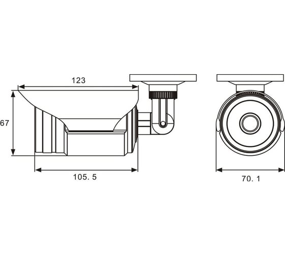 Наружная всепогодная IP камера 4Mpx, PoE IVUE iVue-IPC-OB40F36-20P